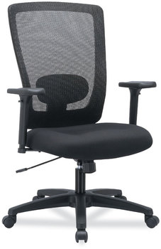 Alera® Envy Series Mesh High-Back Swivel/Tilt Chair Supports Up to 250 lb, 16.88" 21.5" Seat Height, Black
