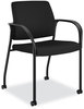 A Picture of product HON-IS109HCU10 HON® Ignition® Series Guest Chair with Arms Polyester Fabric Seat, 25" x 21.75" 33.5", Black, Ships in 7-10 Business Days