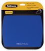 A Picture of product FEL-5908001 Fellowes® Ultra Thin Mouse Pad with Microban® Protection, 9 x 7, Sapphire Blue