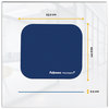 A Picture of product FEL-5933801 Fellowes® Mouse Pad with Microban® Protection, 9 x 8, Navy