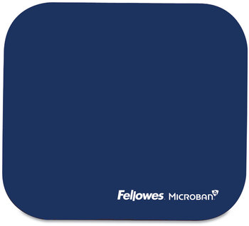 Fellowes® Mouse Pad with Microban® Protection, 9 x 8, Navy