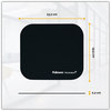 A Picture of product FEL-5933901 Fellowes® Mouse Pad with Microban® Protection, 9 x 8, Black