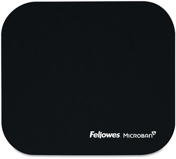 Fellowes® Mouse Pad with Microban® Protection, 9 x 8, Black