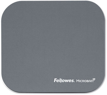 Fellowes® Mouse Pad with Microban® Protection, 9 x 8, Graphite