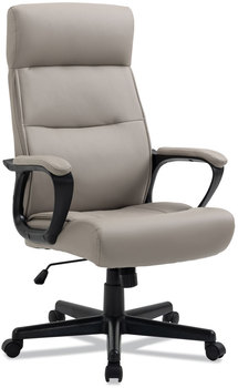 Alera® Oxnam Series High-Back Task Chair Supports Up to 275 lbs, 17.56" 21.38" Seat Height, Tan Seat/Back, Black Base
