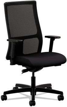 HON® Ignition® Series Mesh Mid-Back Work Chair Supports Up to 300 lb, 17.5" 22" Seat Height, Black