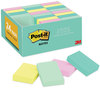 A Picture of product MMM-65324APVAD Post-it® Notes Original Pads in Beachside Cafe Colors Collection Value Pack, 1.38" x 1.88", 100 Sheets/Pad, 24 Pads/Pack