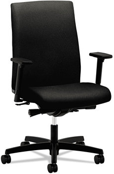 HON® Ignition® Series Mid-Back Work Chair Supports Up to 300 lb, 17" 22" Seat Height, Black