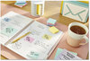 A Picture of product MMM-653AST Post-it® Notes Original Pads in Beachside Cafe Colors Collection 1.38" x 1.88", 100 Sheets/Pad, 12 Pads/Pack
