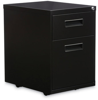 Alera® File Pedestal Left or Right, 2-Drawers: Box/File, Legal/Letter, Black, 14.96" x 19.29" 21.65"