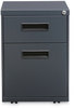 A Picture of product ALE-PABFCH Alera® File Pedestal Left or Right, 2-Drawers: Box/File, Legal/Letter, Charcoal, 14.96" x 19.29" 21.65"