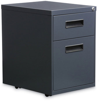 Alera® File Pedestal Left or Right, 2-Drawers: Box/File, Legal/Letter, Charcoal, 14.96" x 19.29" 21.65"