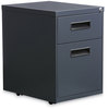 A Picture of product ALE-PABFCH Alera® File Pedestal Left or Right, 2-Drawers: Box/File, Legal/Letter, Charcoal, 14.96" x 19.29" 21.65"