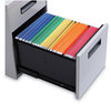 A Picture of product ALE-PABFLG Alera® File Pedestal Left or Right, 2-Drawers: Box/File, Legal/Letter, Light Gray, 14.96" x 19.29" 21.65"