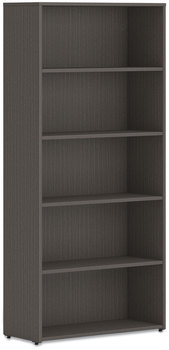 HON® Mod Bookcase Five-Shelf/4 Adjustable, 30w x 13d 65h, Slate Teak