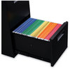 A Picture of product ALE-PAFFBL Alera® File Pedestal Left or Right, 2 Legal/Letter-Size Drawers, Black, 14.96" x 19.29" 27.75"