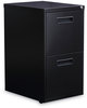 A Picture of product ALE-PAFFBL Alera® File Pedestal Left or Right, 2 Legal/Letter-Size Drawers, Black, 14.96" x 19.29" 27.75"