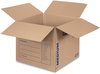 A Picture of product FEL-7713901 Bankers Box® SmoothMove™ Basic Moving Boxes Regular Slotted Container (RSC), Medium, 18" x 16", Brown/Blue, 20/Bundle