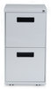 A Picture of product ALE-PAFFLG Alera® File Pedestal Left or Right, 2 Legal/Letter-Size Drawers, Light Gray, 14.96" x 19.29" 27.75"