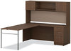 A Picture of product HON-LDH72LE1 HON® Mod Desk Hutch 3 Compartments, 72w x 14d 39.75h, Sepia Walnut