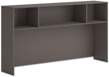 HON® Mod Desk Hutch 3 Compartments, 72w x 14d 39.75h, Slate Teak