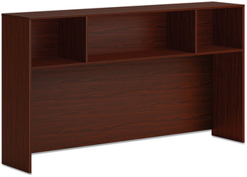 HON® Mod Desk Hutch 3 Compartments, 72w x 14d 39.75h, Traditional Mahogany