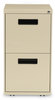 A Picture of product ALE-PAFFPY Alera® File Pedestal Left or Right, 2 Legal/Letter-Size Drawers, Putty, 14.96" x 19.29" 27.75"