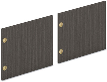 HON® Mod Laminate Doors Pair of for 72"W Desk Hutch, 17.87 x 14.83, Slate Teak