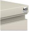 A Picture of product ALE-PBBBFPY Alera® File Pedestal with Full-Length Pull Left or Right, 3-Drawers: Box/Box/File, Legal/Letter, Putty, 14.96" x 19.29" 27.75"