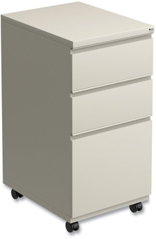 Alera® File Pedestal with Full-Length Pull Left or Right, 3-Drawers: Box/Box/File, Legal/Letter, Putty, 14.96" x 19.29" 27.75"