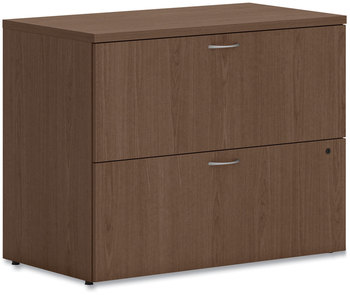 HON® Mod Lateral File 2 Legal/Letter-Size Drawers, Sepia Walnut, 36" x 20" 29"