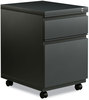 A Picture of product ALE-PBBFCH Alera® File Pedestal with Full-Length Pull Left or Right, 2-Drawers: Box/File, Legal/Letter, Charcoal, 14.96" x 19.29" 21.65"