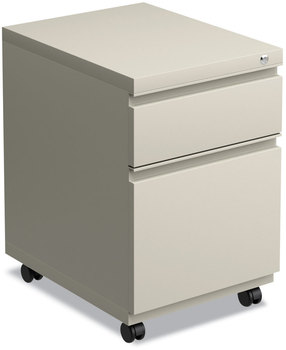 Alera® File Pedestal with Full-Length Pull Left or Right, 2-Drawers: Box/File, Legal/Letter, Putty, 14.96" x 19.29" 21.65"