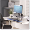 A Picture of product FEL-8031001 Fellowes® Office Suites™ Premium Monitor Riser 27" x 14" 4" to 6.5", Black/Silver