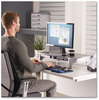 A Picture of product FEL-8031001 Fellowes® Office Suites™ Premium Monitor Riser 27" x 14" 4" to 6.5", Black/Silver