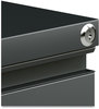 A Picture of product ALE-PBFFCH Alera® File Pedestal with Full-Length Pull Left or Right, 2 Legal/Letter-Size Drawers, Charcoal, 14.96" x 19.29" 27.75"