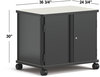 A Picture of product HON-LSC36T2DCB9S HON® SmartLink® Modular Storage Cabinet 36.75 x 24.25 30, Charcoal