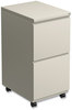 A Picture of product ALE-PBFFPY Alera® File Pedestal with Full-Length Pull Left or Right, 2 Legal/Letter-Size Drawers, Putty, 14.96" x 19.29" 27.75"
