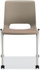 A Picture of product HON-MG201CU24 HON® Motivate® Four-Leg Stacking Chair Supports 300lb, 18.25" Seat Height, Morel Fabric Shadow Back, Platinum Base, 2/Carton