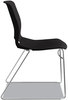 A Picture of product HON-MS101ON HON® Motivate® High-Density Stacking Chair Supports Up to 300 lb, 17.75" Seat Height, Onyx Black Back, Chrome Base, 4/Carton