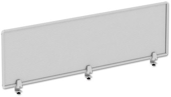 Alera® Polycarbonate Privacy Panel 65w x 0.5d 18h, Silver/Clear