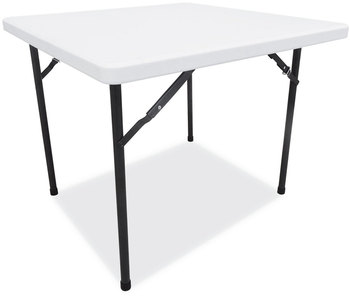 Alera® Square Plastic Folding Table 36w x 36d 29.25h, White