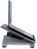 A Picture of product FEL-8036701 Fellowes® Office Suites™ Laptop Riser Plus 15.06" x 10.5" 6.5", Black/Silver, Supports 10 lbs