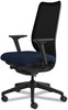 A Picture of product HON-N103CU98 HON® Nucleus® Series Work Chair with Ilira®-Stretch M4 Back ilira-Stretch Supports Up to 300 lb, 17" 22" Seat Height, Navy Seat/Back, Black Base