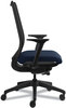 A Picture of product HON-N103CU98 HON® Nucleus® Series Work Chair with Ilira®-Stretch M4 Back ilira-Stretch Supports Up to 300 lb, 17" 22" Seat Height, Navy Seat/Back, Black Base