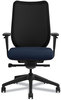 A Picture of product HON-N103CU98 HON® Nucleus® Series Work Chair with Ilira®-Stretch M4 Back ilira-Stretch Supports Up to 300 lb, 17" 22" Seat Height, Navy Seat/Back, Black Base