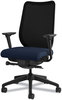 A Picture of product HON-N103CU98 HON® Nucleus® Series Work Chair with Ilira®-Stretch M4 Back ilira-Stretch Supports Up to 300 lb, 17" 22" Seat Height, Navy Seat/Back, Black Base