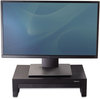 A Picture of product FEL-8038101 Fellowes® Designer Suites™ Monitor Riser For 21" Monitors, 16" x 9.38" 4.38" to 6", Black Pearl, Supports 40 lbs