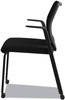 A Picture of product HON-N606HCU10 HON® Nucleus® Series Multipurpose Stacking Chair with ilira®-Stretch M4 Back Supports Up to 300 lb, 19" Seat Height, Black