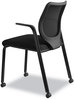 A Picture of product HON-N606HCU10 HON® Nucleus® Series Multipurpose Stacking Chair with ilira®-Stretch M4 Back Supports Up to 300 lb, 19" Seat Height, Black